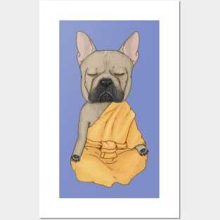 Frenchie meditation Posters and Art